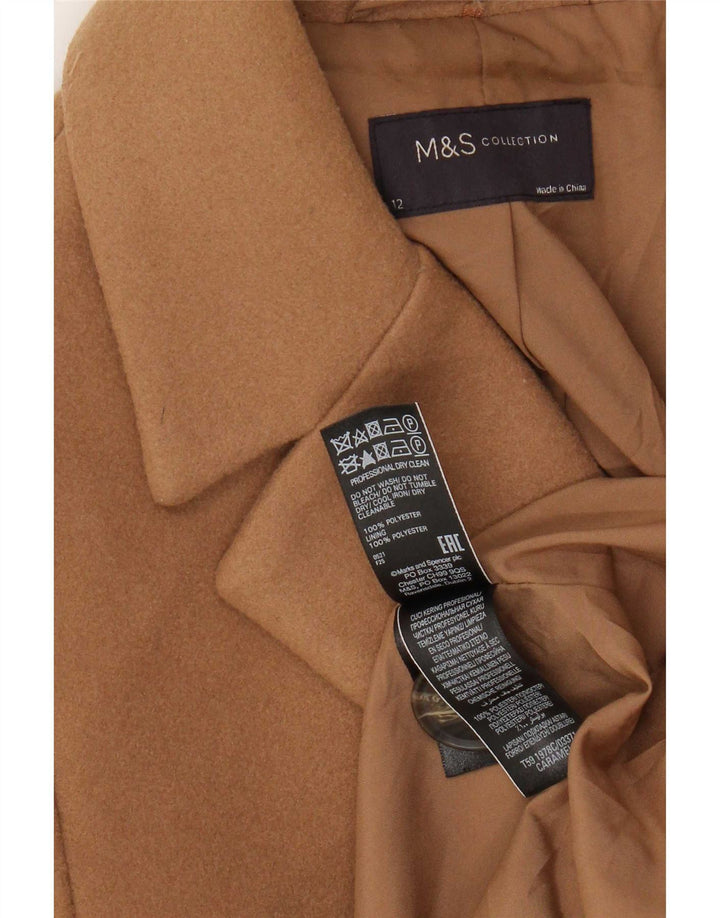 Marks & Spencer Damenmantel UK 12 Medium Beige Polyester