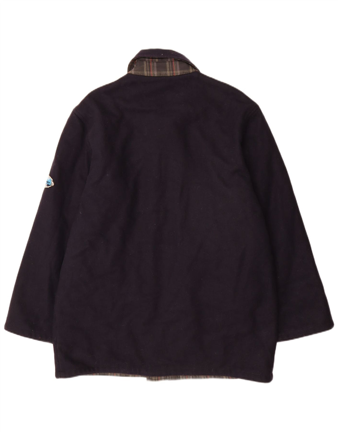 North Pole Herren Wendemantel UK 42 XL Marineblaue Wolle