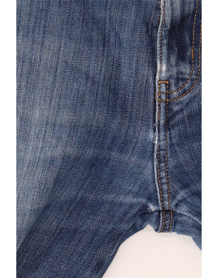 Wrangler Damen Texas Stretch Distressed Straight Jeans W32 L32 Blaue Baumwolle