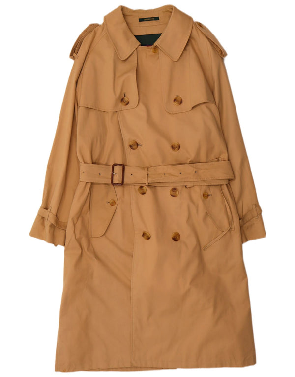 Invertere Herren Trenchcoat UK 42 XL Beige Baumwolle