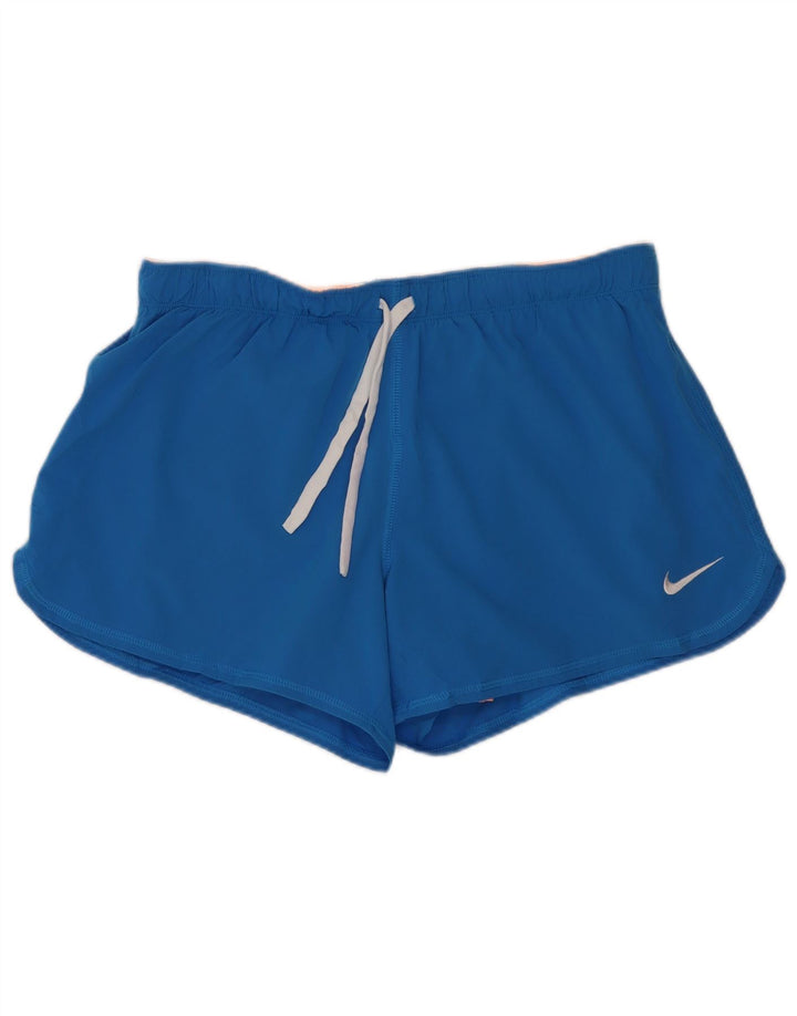 Nike Damen Skort Regular Sport Shorts UK 14 Mittelblau Polyester Sport
