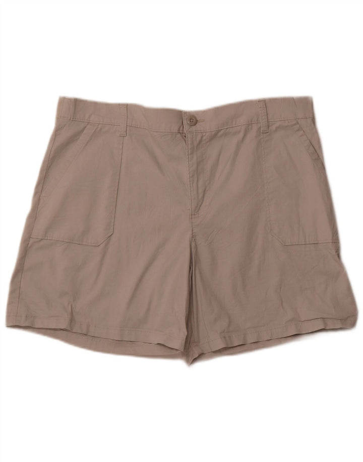 LEE Damen Freizeitshorts US 18 2XL W38 Beige Baumwolle