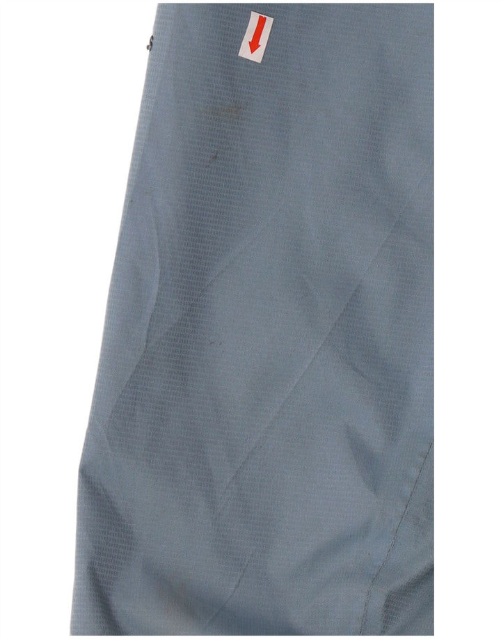 Adidas Damen Regenjacke mit Kapuze UK 14 Mittelblaues Polyester