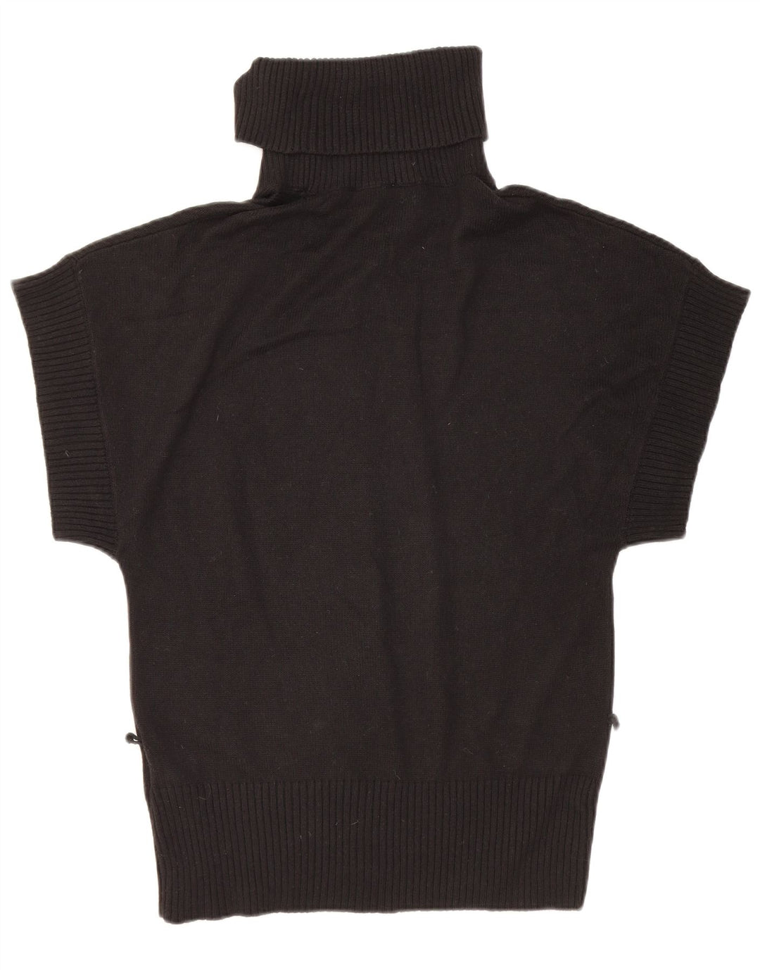 Oasis Damen-Pullover mit Rollkragen, kurzärmelig, Gr. 12, mittelschwarz