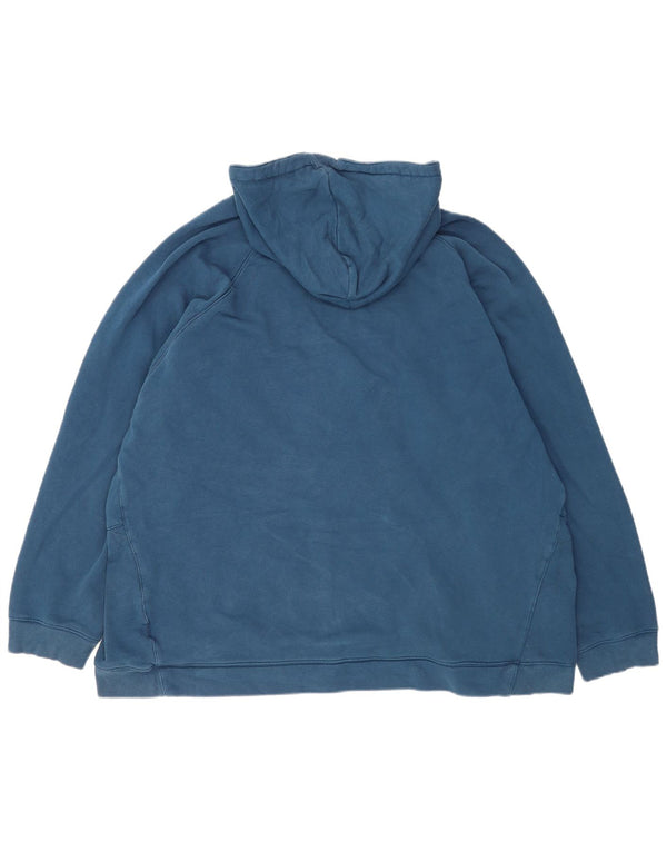Reebok Herren Graphic Hoodie Pullover 4XL Blau Baumwolle