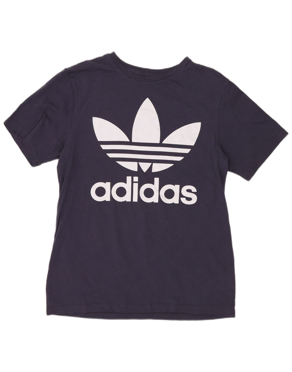 Adidas Jungen Graphic T-Shirt Top 15-16 Jahre Marineblaue Baumwolle