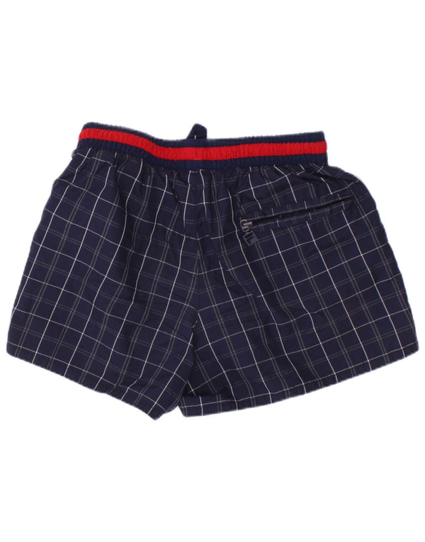 Fila Badeshorts für Jungen, 7–8 Jahre, Marineblau kariert