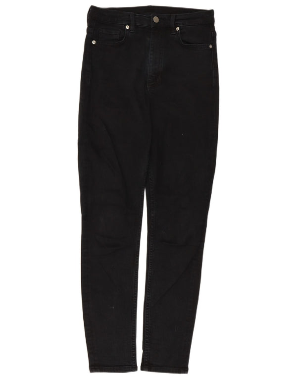 Cos Damen Skinny Jeans W26 L26 Schwarze Baumwolle