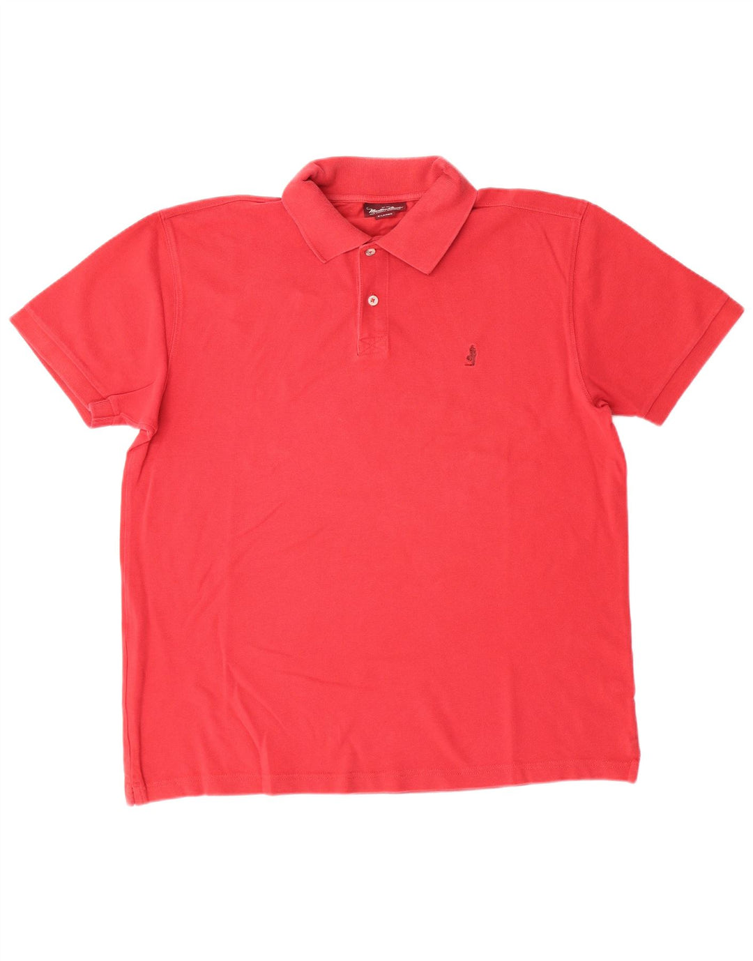MARLBORO CLASSICS Herren-Poloshirt XL, rote Baumwolle