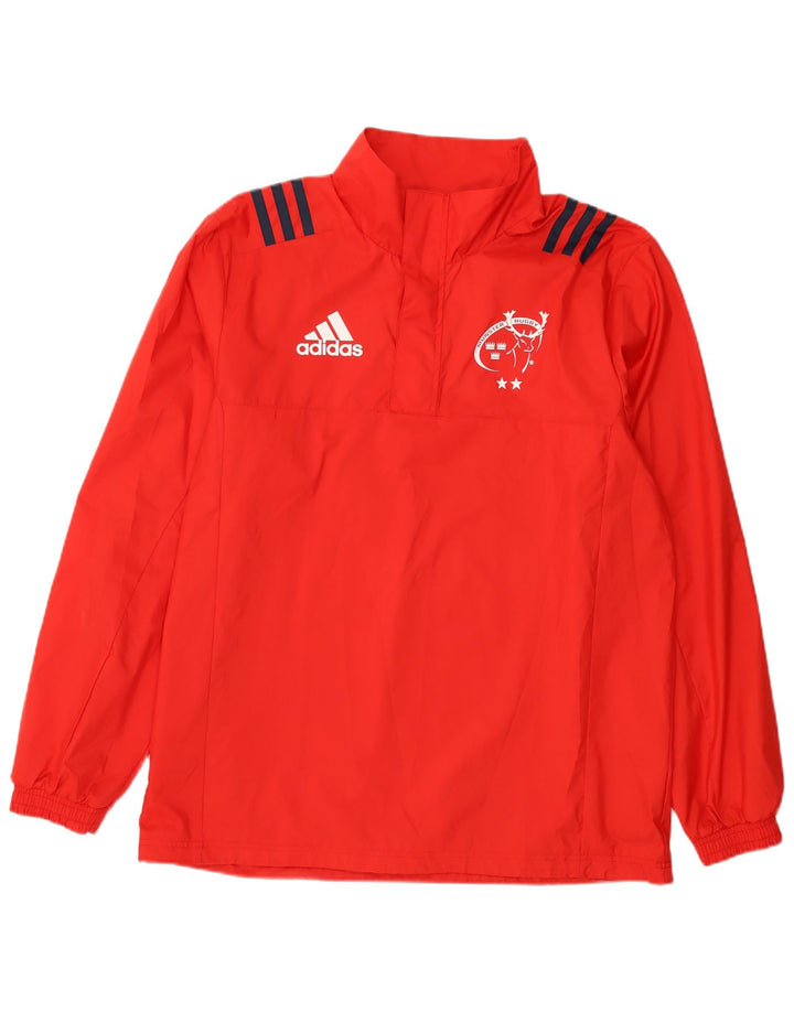 Adidas Herren Munster Rugby Graphic Pullover Trainingsanzug Top Jacke Large Rot