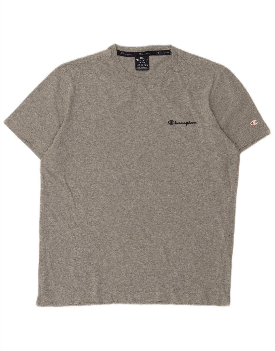 Champion Herren T-Shirt Top Large Grau meliert