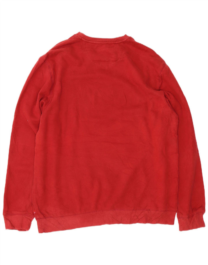 Izod Herren-Sweatshirt-Pullover, groß, rote Baumwolle