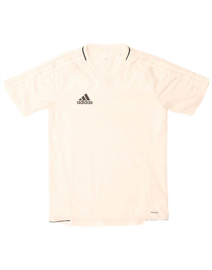 Adidas Herren Climacool T-Shirt Top Small Weiß Polyester
