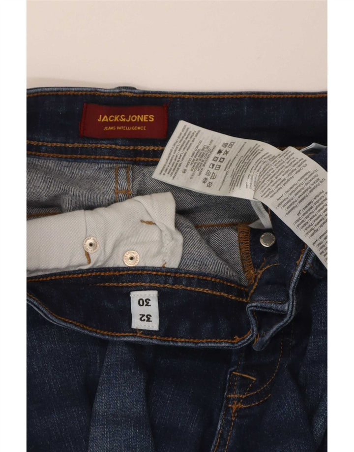 Jack & Jones Herren GLENN Slim Jeans W32 L30 Blaue Baumwolle