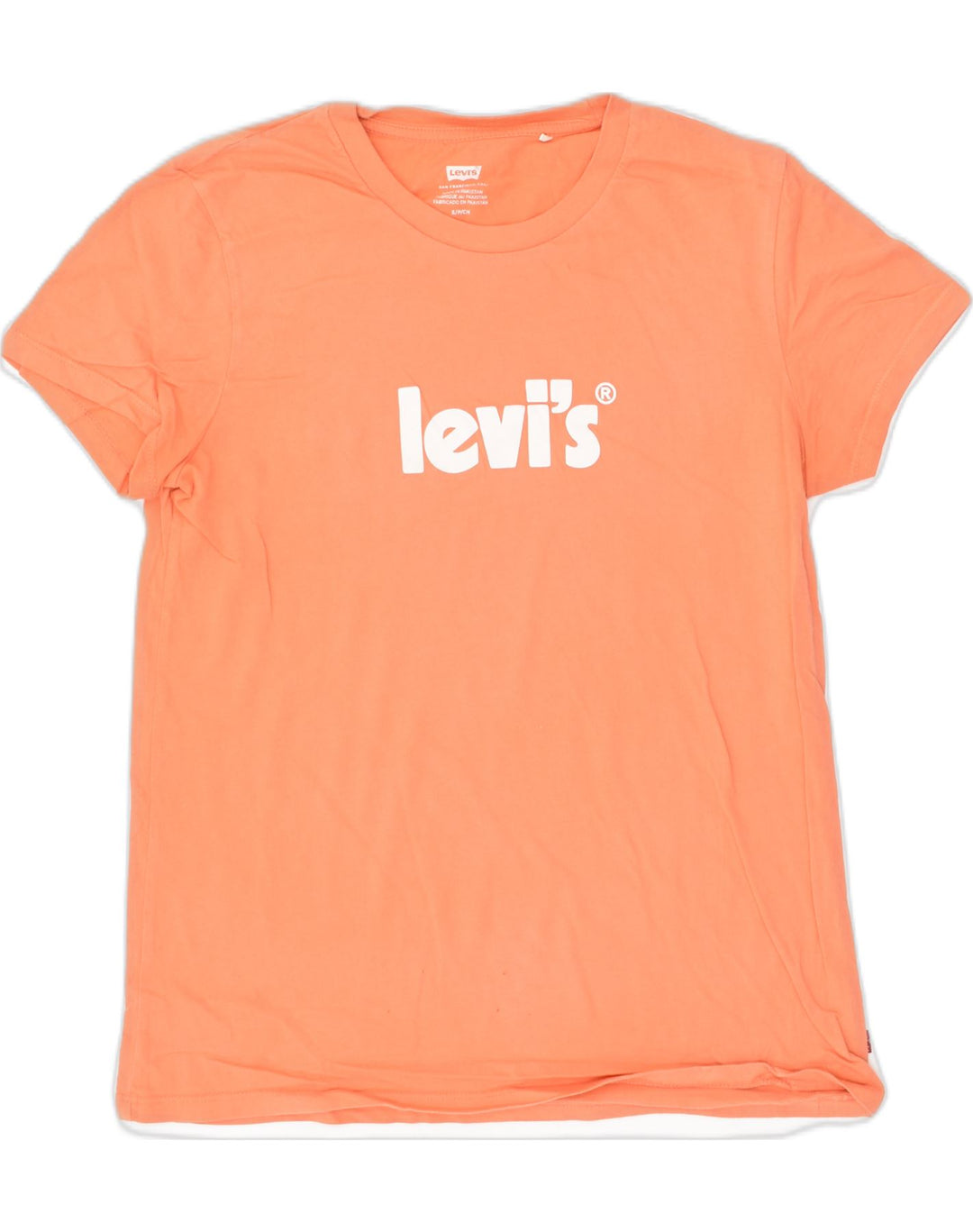 LEVI'S Mens Graphic T-Shirt Top Small Orange Cotton | Vintage Levi's | Thrift | Second-Hand Levi's | Used Clothing | Messina Hembry 