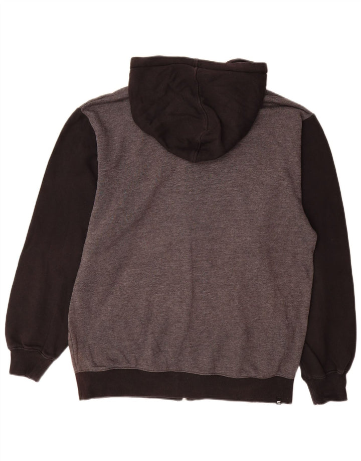 Billabong Herren-Kapuzenpullover mit Reißverschluss, groß, graue Baumwolle