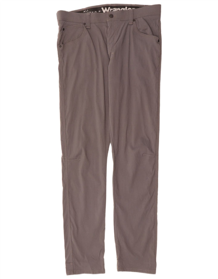 Wrangler Herren Slim Freizeithose W36 L34 Graues Nylon