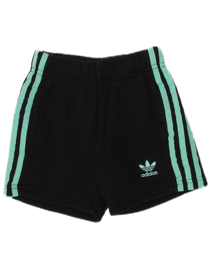 Adidas Mädchen Graphic Sport Shorts 4–5 Jahre schwarze Baumwolle