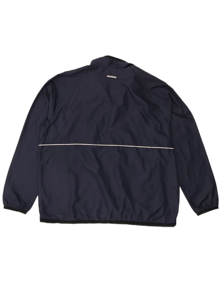 Nike Herren Pullover Trainingsanzug Top Jacke UK 45/47 XL Marineblau Polyester