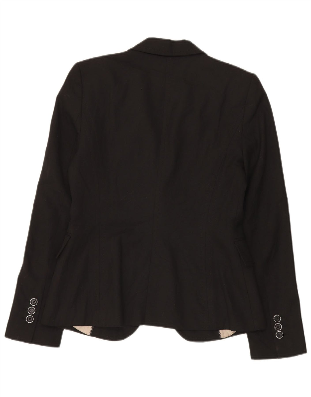 Zara Damen 1-Knopf-Blazerjacke EU 38 Small Schwarz