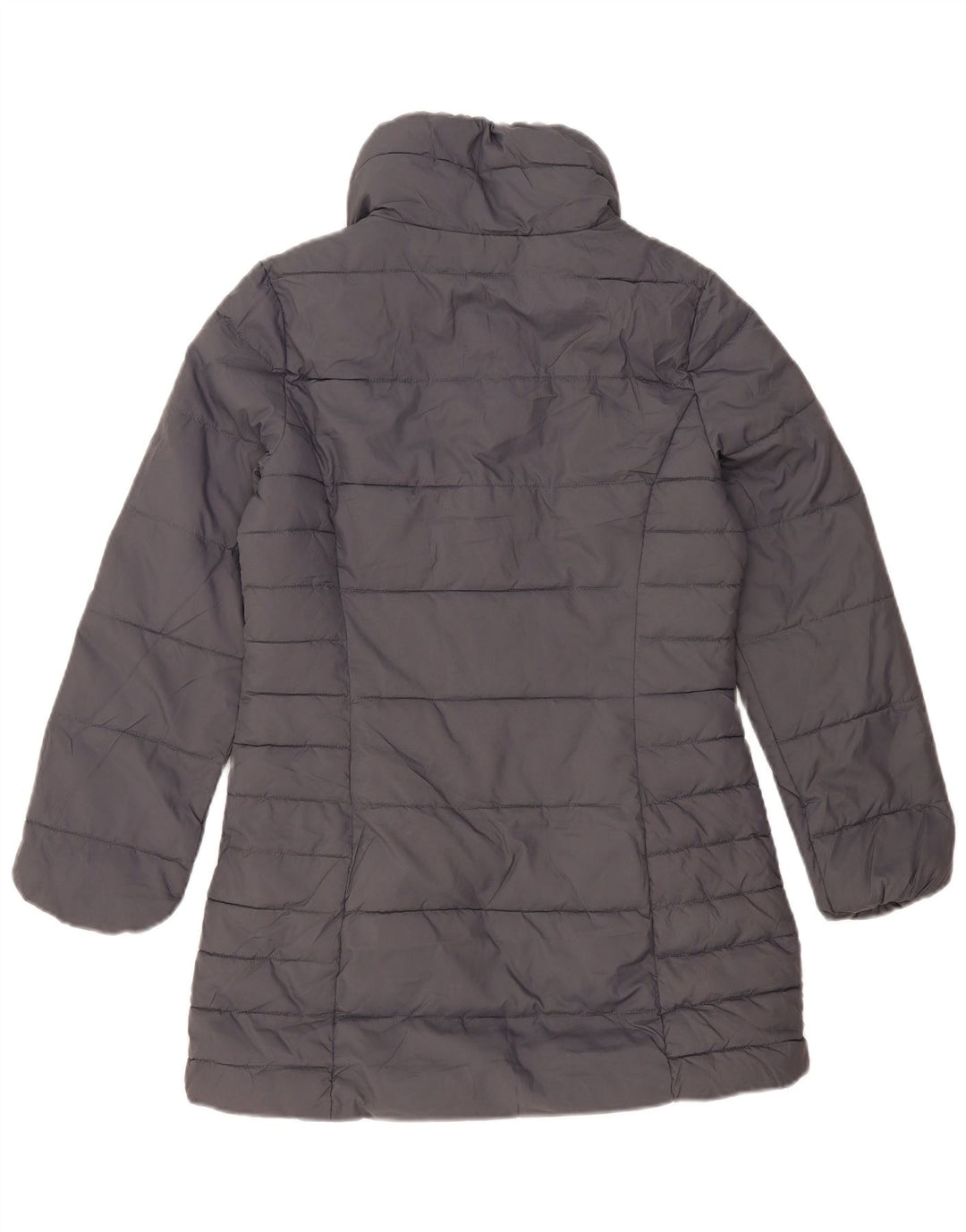 Marks & Spencer Damen Wattierter Mantel UK 10 Small Grau Polyester