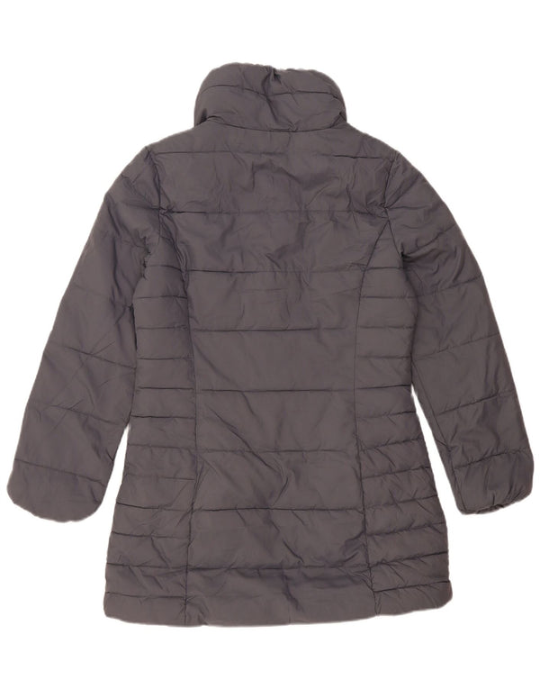 Marks & Spencer Damen Wattierter Mantel UK 10 Small Grau Polyester
