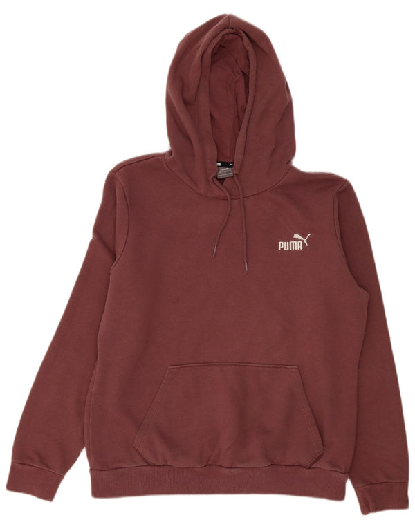 Puma Damen Kapuzenpullover UK 16 Large Burgund Baumwolle