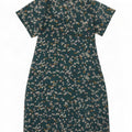 Marks & Spencer Damen-A-Linien-Kleid, Größe S, Grün, Blumenmuster, Polyester