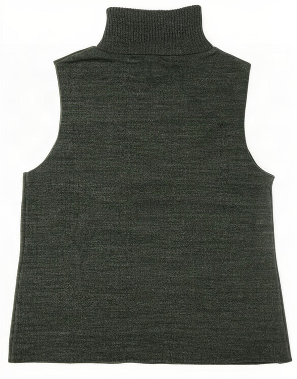 Zara Damen-Trägershirt UK 14 Mittelgrün gefleckte Baumwolle
