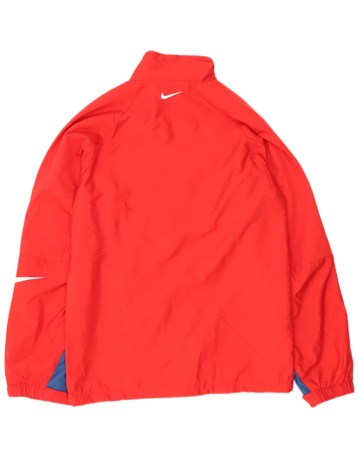 Nike Herren-Regenjacke mit Grafik, UK 36, Größe S, Rot, Colourblock-Polyester