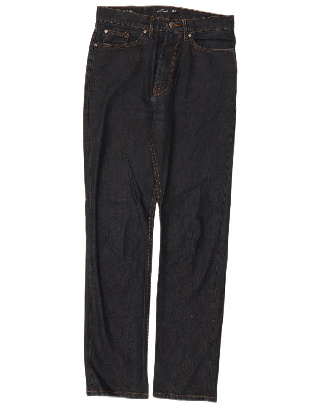Marks & Spencer Herren Blue Harbor Straight Jeans W30 L33 Marineblaue Baumwolle