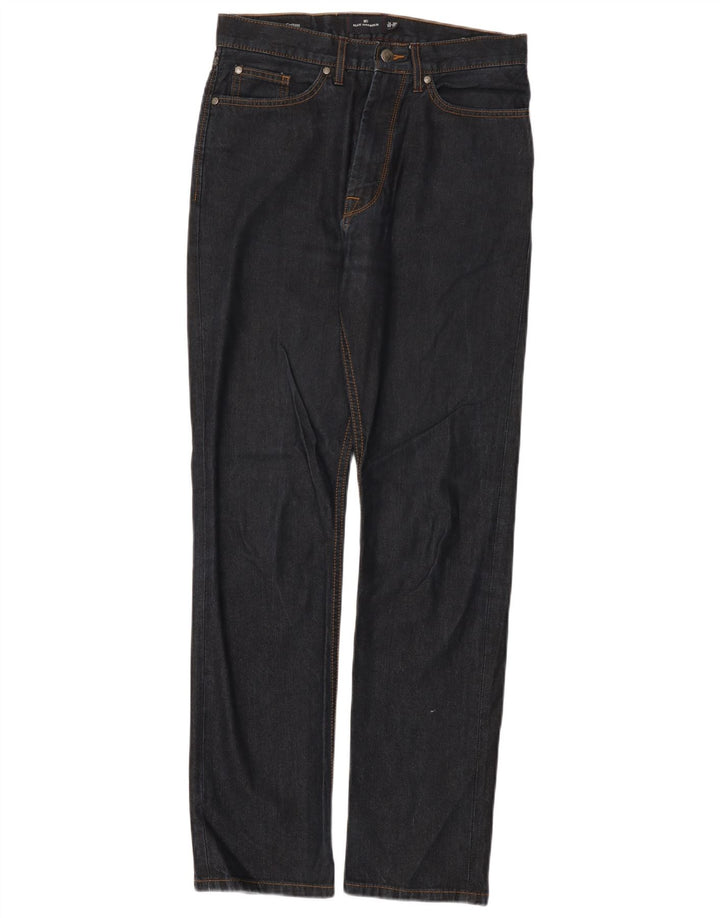 Marks & Spencer Herren Blue Harbor Straight Jeans W30 L33 Marineblaue Baumwolle