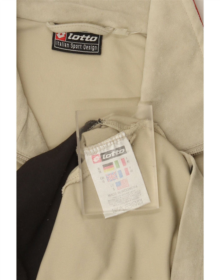 LOTTO Damen-Trainingsanzug-Oberteil in Übergröße, Gr. 10, Größe S, Beige, Farbblock