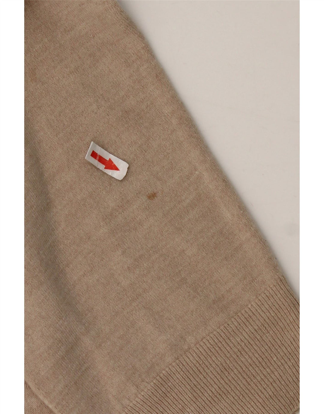 Marks & Spencer Herren-Pullover, reguläre Passform, V-Ausschnitt, 2XL, Beige, Acryl