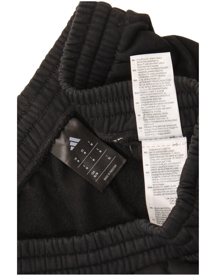 Adidas Herren-Trainingshose, Jogginghose, mittelschwarz, Baumwolle