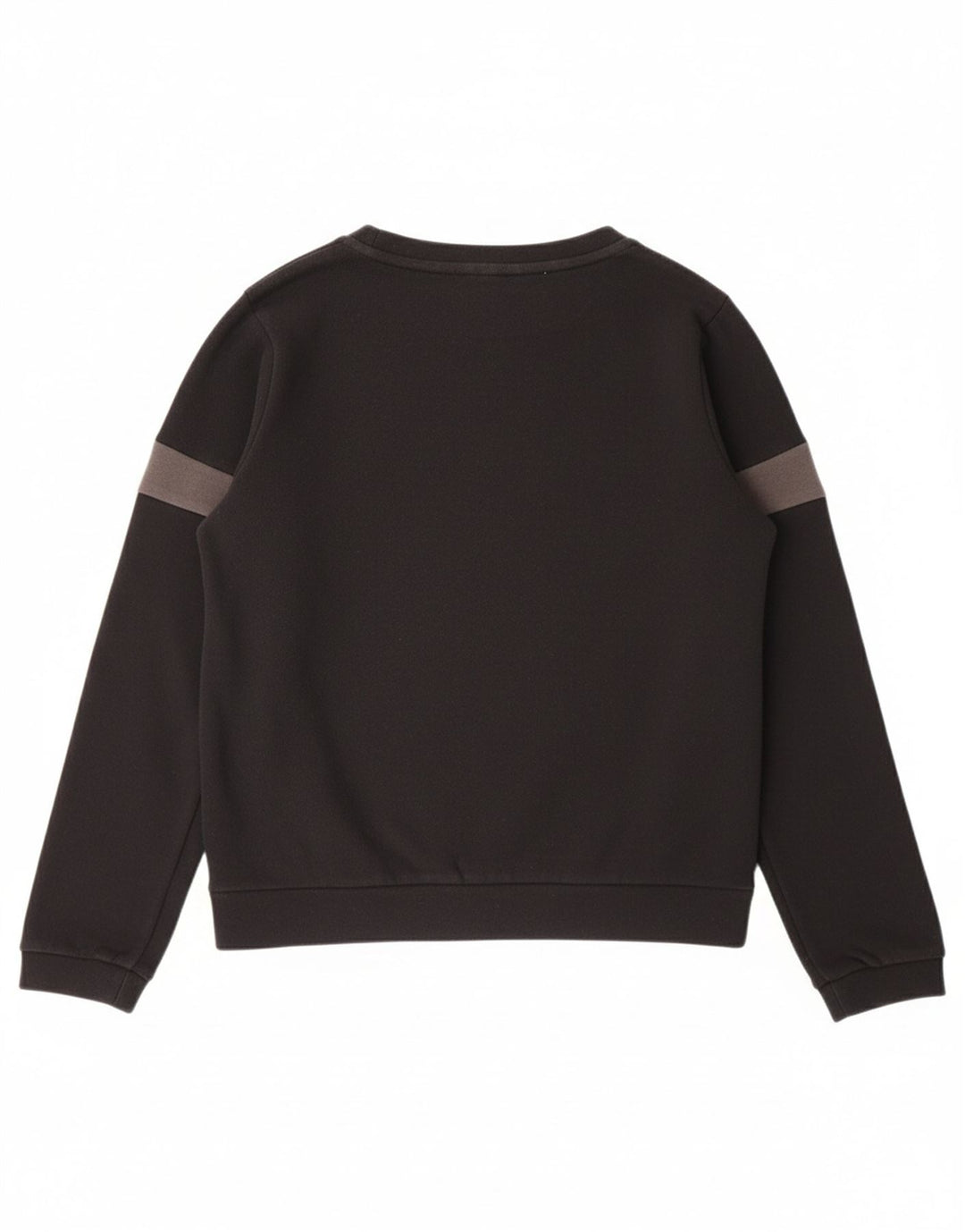 ADIDAS Boys Graphic Sweatshirt Jumper 9-10 Years Black Cotton