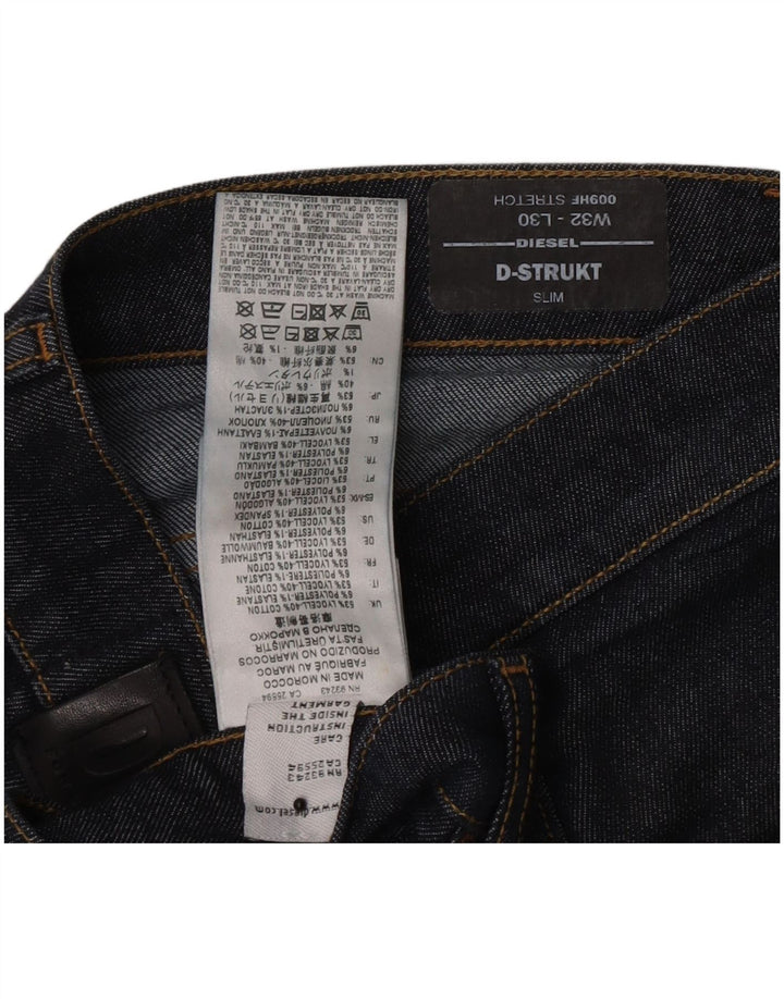 Diesel Herren D-Strukt Slim Jeans W32 L27 Marineblaues Lyocell