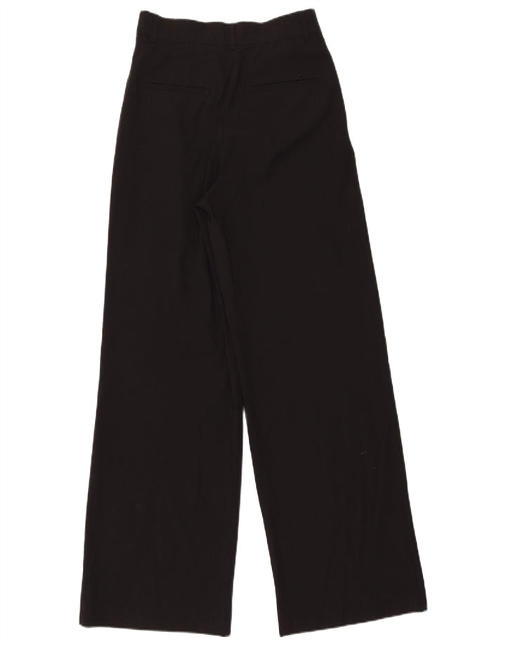 Zara Damen Pegged Chino-Hose, Größe S, W26, L31, Schwarz, Polyester