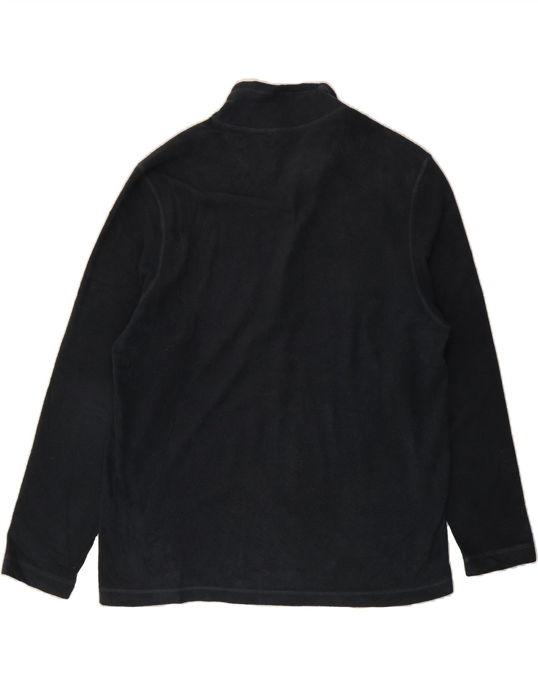 EDDIE BAUER Mens Zip Neck Fleece Jumper Large Navy Blue Polyester Vintage Eddie Bauer and Second-Hand Eddie Bauer from Messina Hembry 