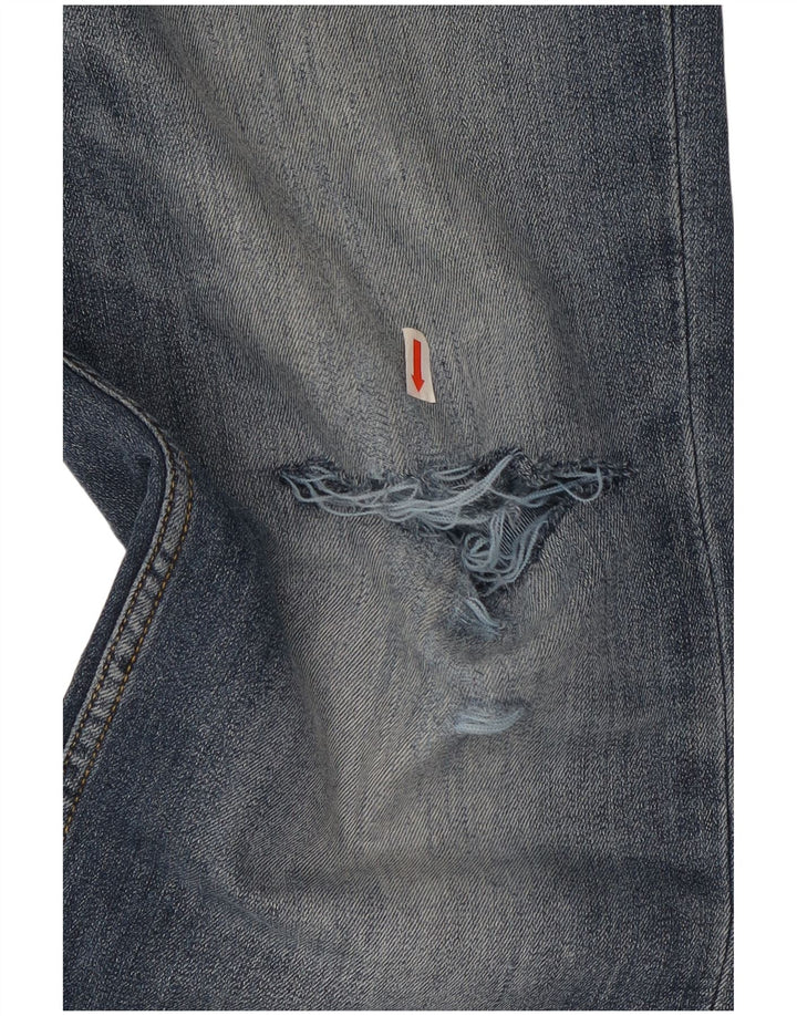 Lee Herren Brooklyn Straight Jeans W36 L34 Blaue Baumwolle