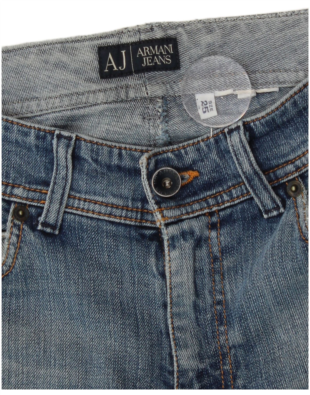 Armani Damen Slim Jeans W25 L32 Blau