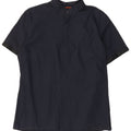 Mossimo Herren Kurzarm-Pullover-Hemd aus mittelblauer Baumwolle