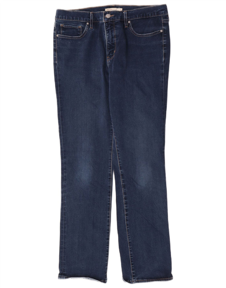 Levi's Damen 314 Shaping Straight Jeans W32 L32 Blaue Baumwolle