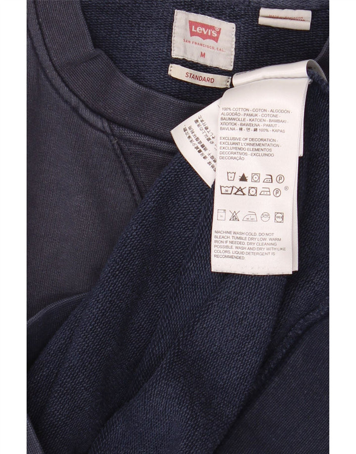 Levi's Herren-Sweatshirt mit Standard-Passform, mittelmarineblaue Baumwolle
