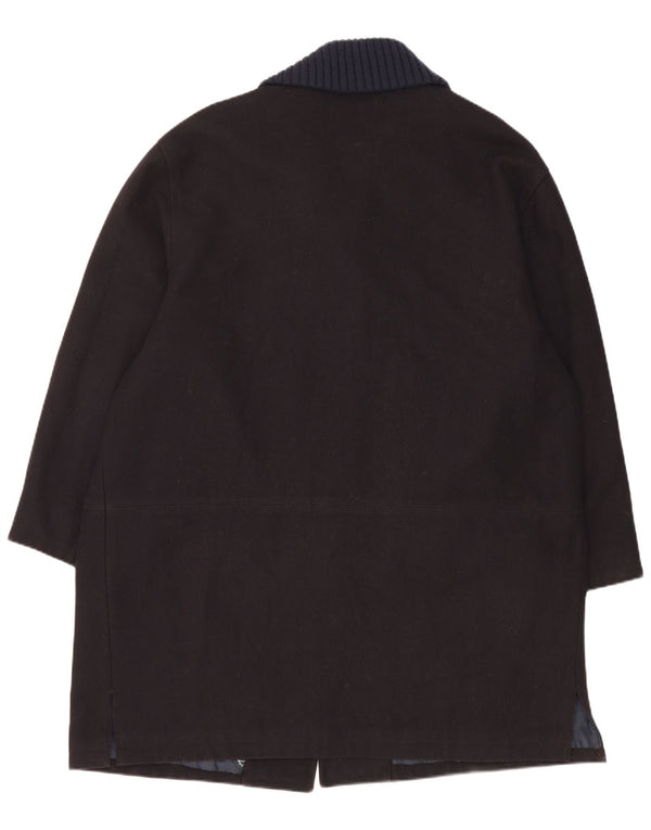 Paul & Shark Herrenmantel UK 42 XL Marineblaue Wolle
