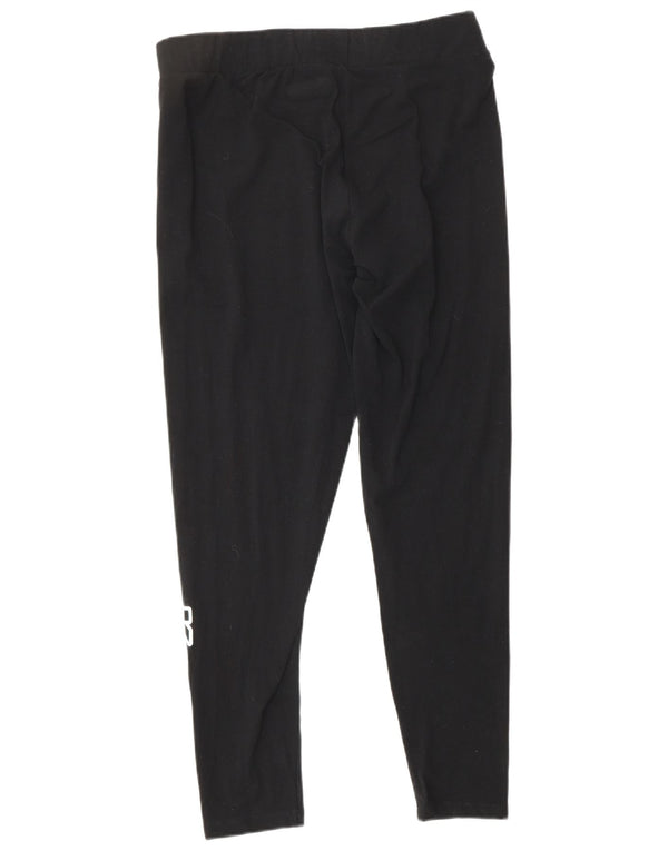 KAPPA Damen Grafik-Leggings UK 18 XL Schwarz Baumwolle