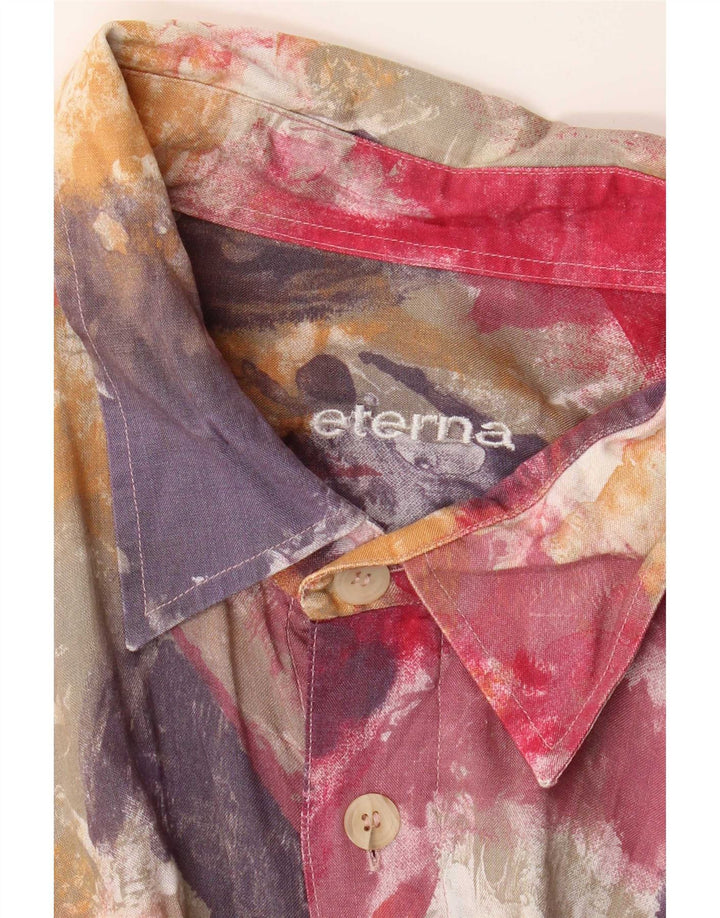 Eterna Herren Kurzarmhemd 2XL Mehrfarbig Tie Dye