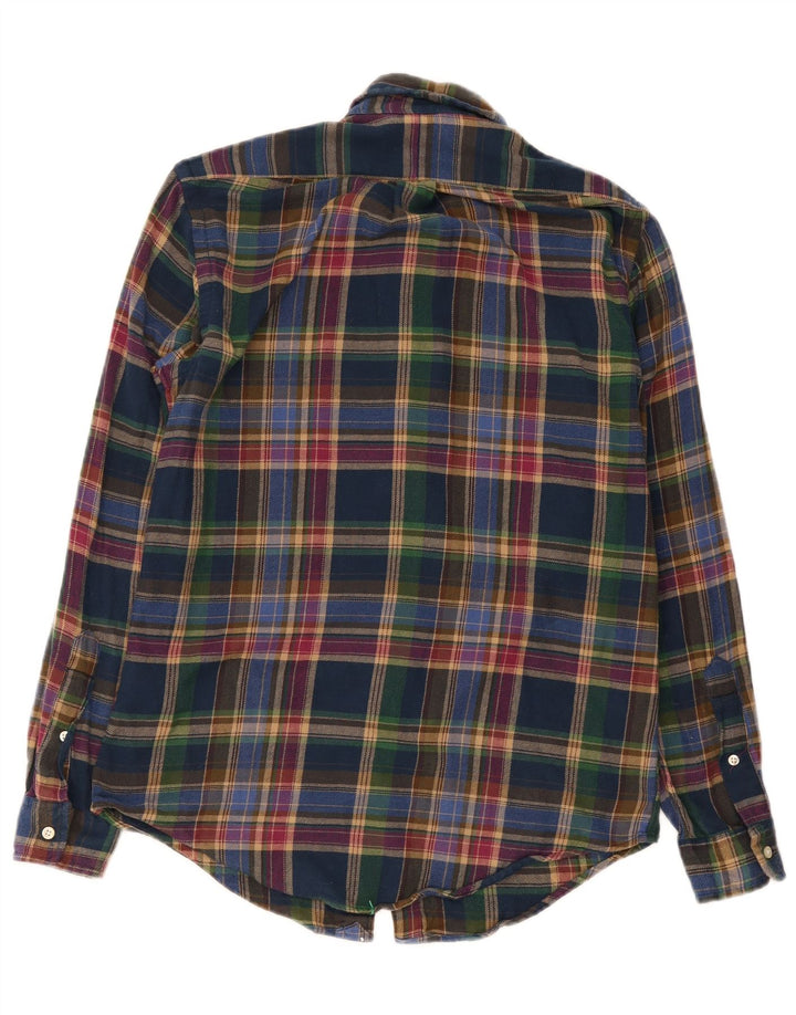 Polo Ralph Lauren Herren-Flanellhemd mit individueller Passform, kleines, mehrfarbiges Karomuster