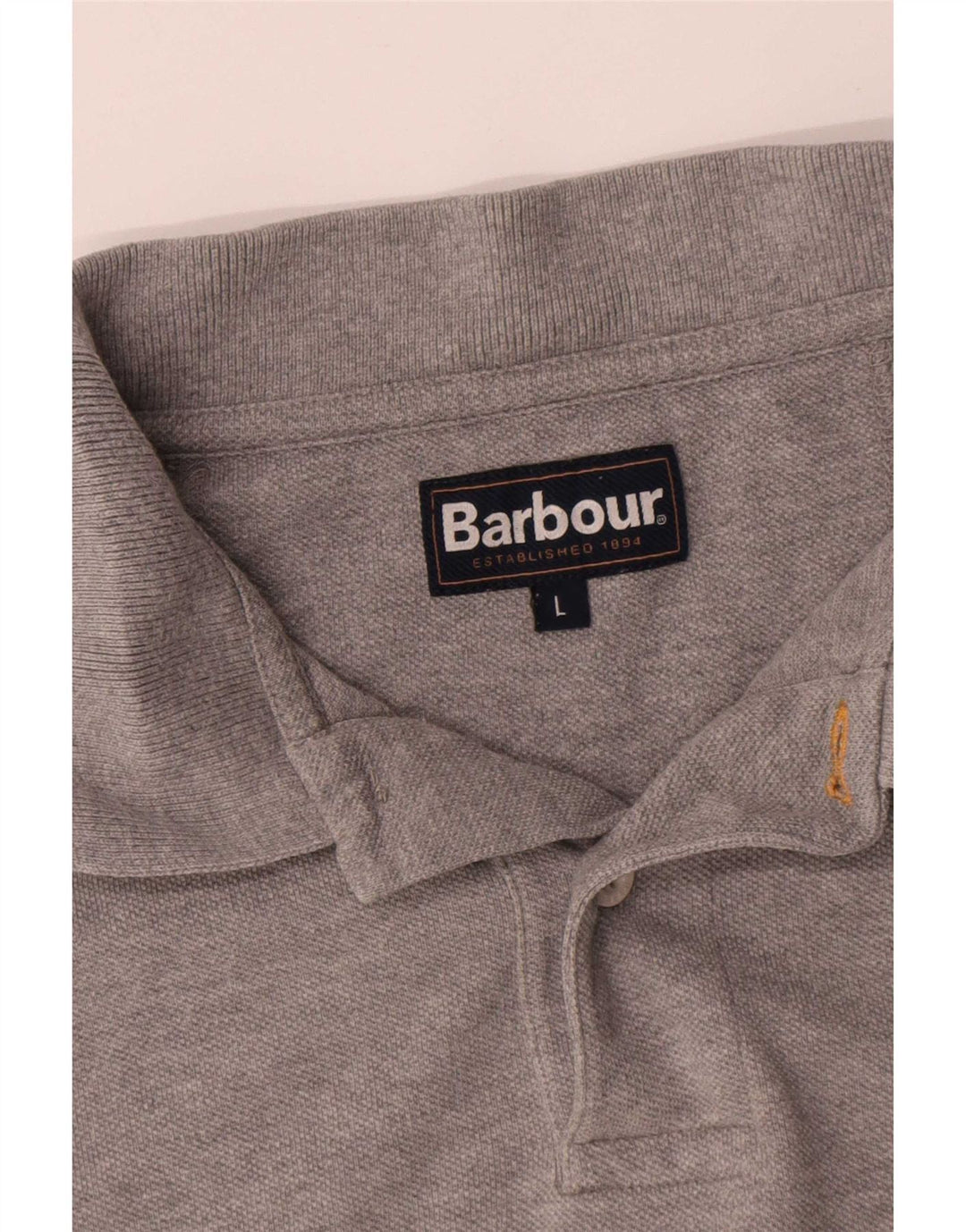 Barbour Herren-Poloshirt, große graue Baumwolle