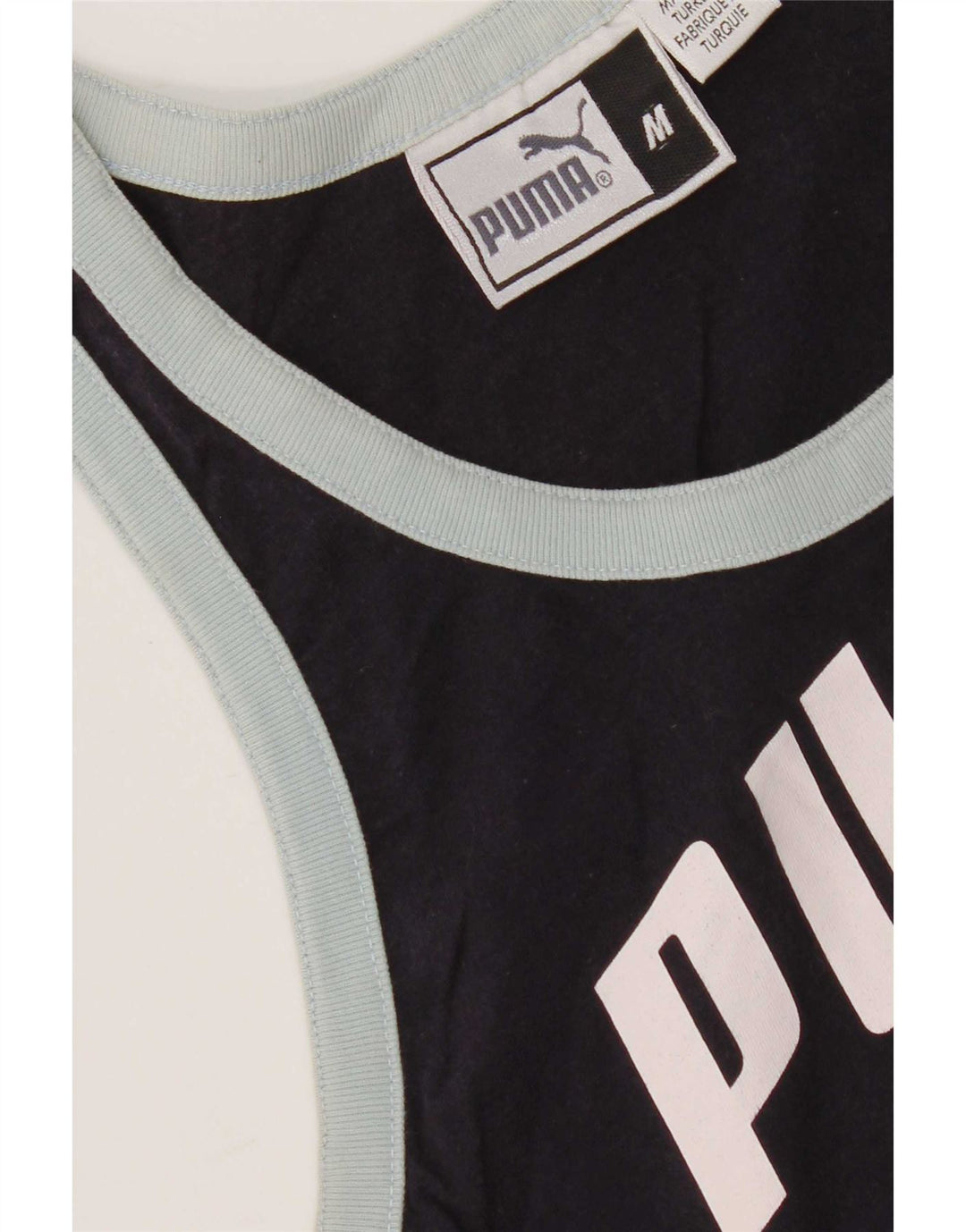 Puma Damen Graphic Vest Top UK 12 Medium Marineblau